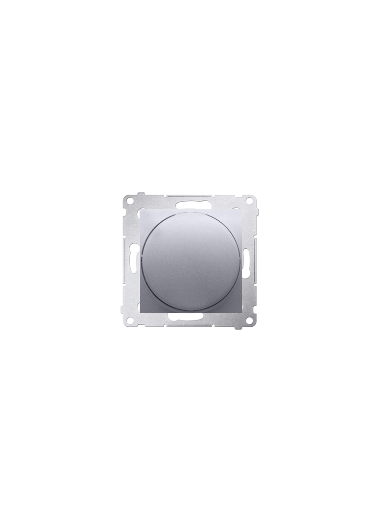 Simon 54 Ściemniacz naciskowo-obrotowy 20–500 W srebrny mat DS9T.01/43 KONTAKT