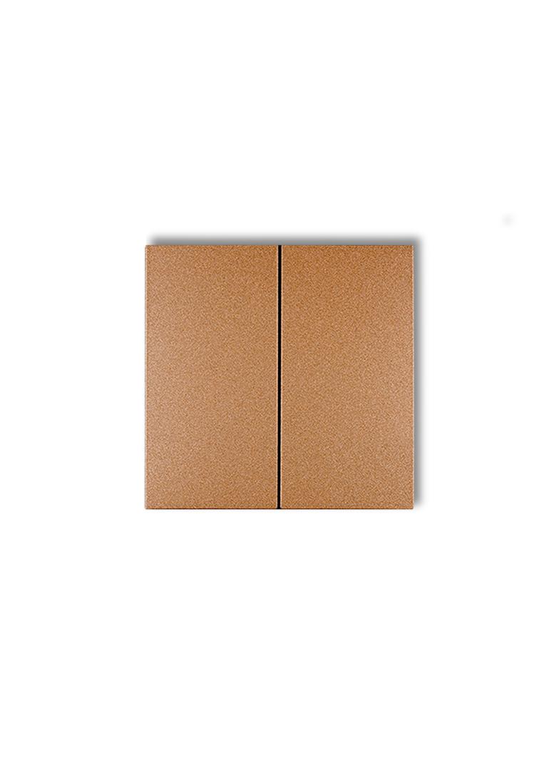 Klawisze podwójne do łączników DECO, FLEXI (komplet dwóch sztuk) złoty metalik