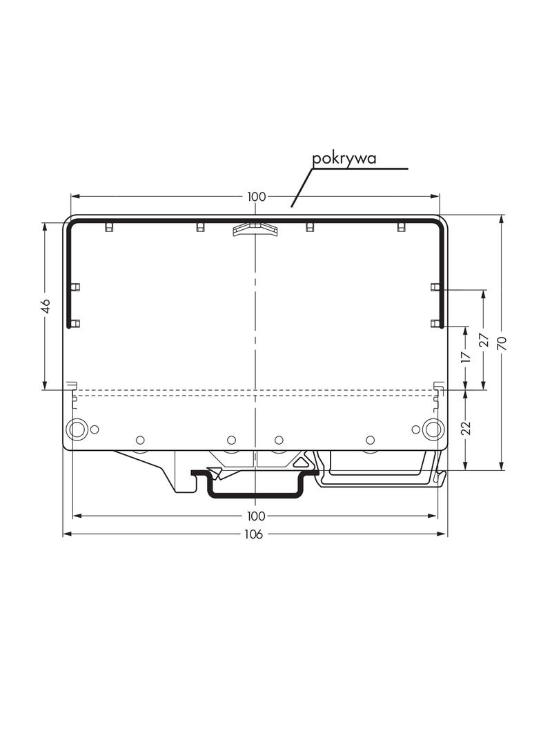 ścianka boczna podstawki montażowej gr. 8,75 mm