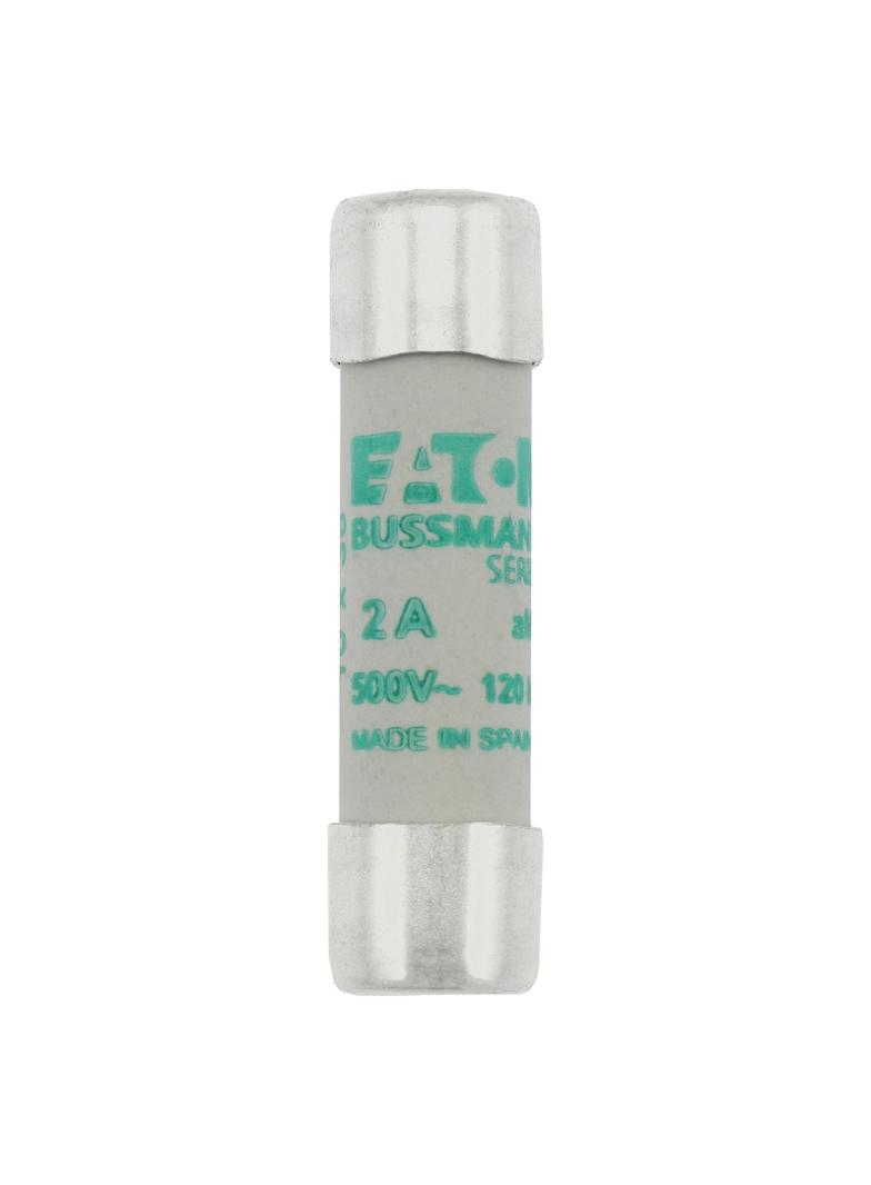 CYLINDRICAL FUSE 10 x 38 2A AM 500V AC Wkładka cylindryczna 10 x 38mm 2A AM 500V AC C10M2 EATON