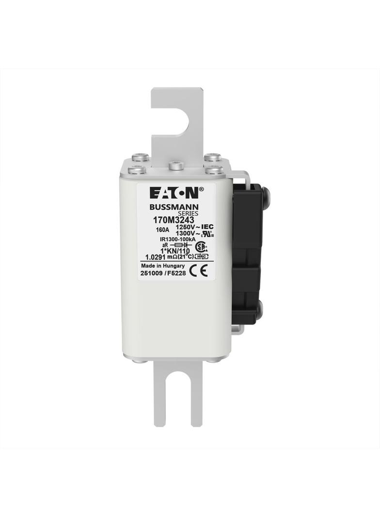 FUSE 160A 1250V 1*KN/110 AR CU Wkładka szybka 160A AC 1250V rozmiar 1 45x58x138 mm a 170M3243 EATON