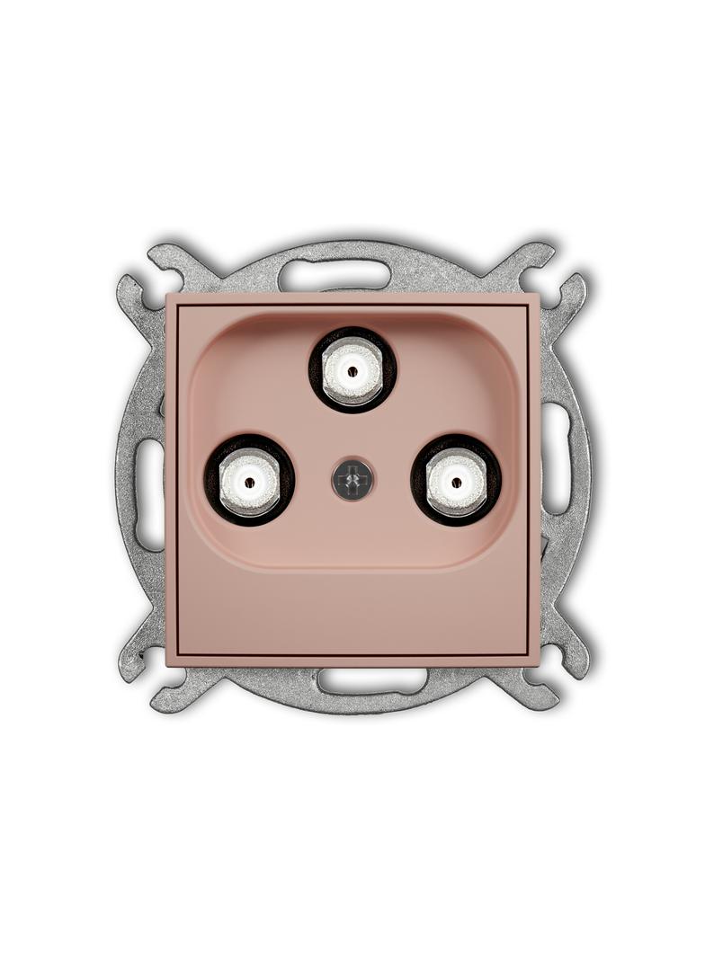 ICON Gniazdo multimedialne 3F DATA (UPC) łososiowy 62IGMU KARLIK