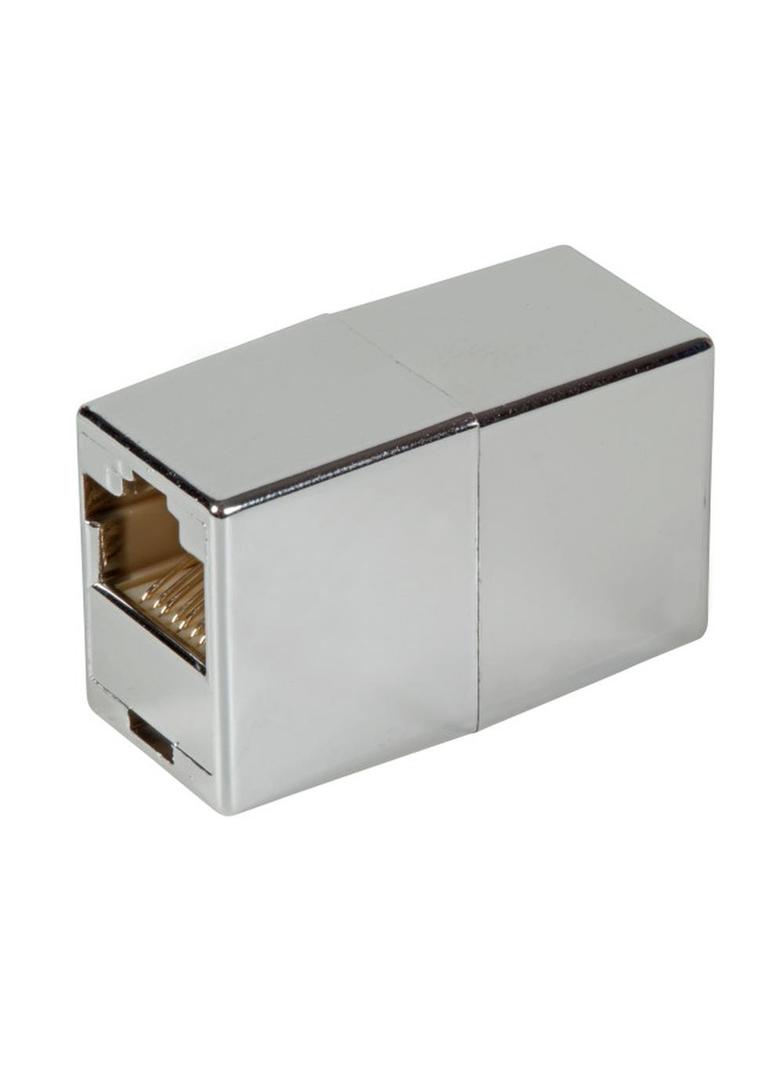 Adapter modułowy 2xRJ45 UTP metalowa obudowa