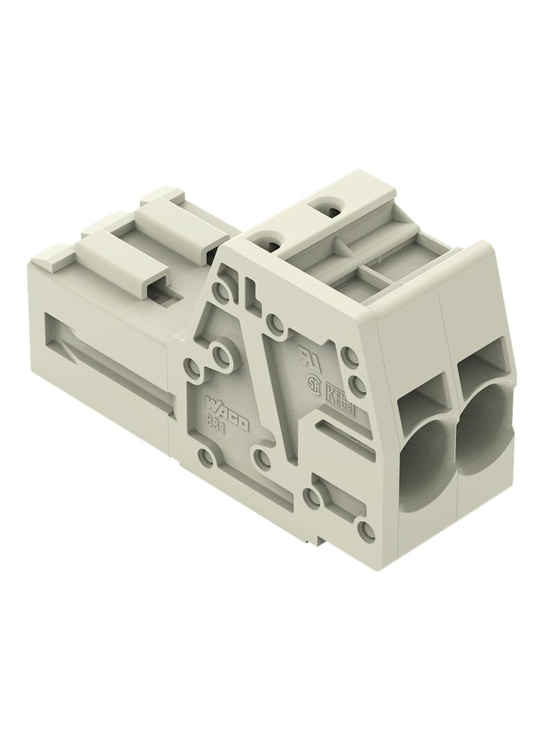 MCS-MAXI gniazdo 2-bieg. jasnoszare raster 7,62 mm /48szt./ WAGO