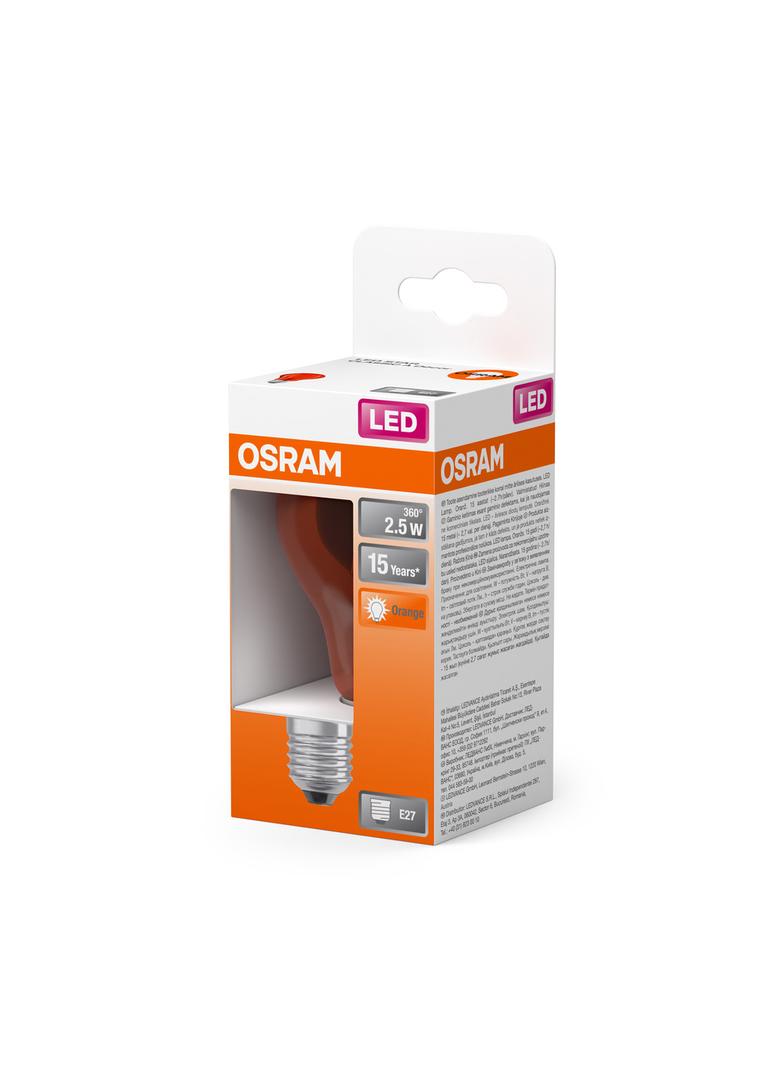 Lampa LED STAR CL A Orange 15 non-dim 2,5W E27
