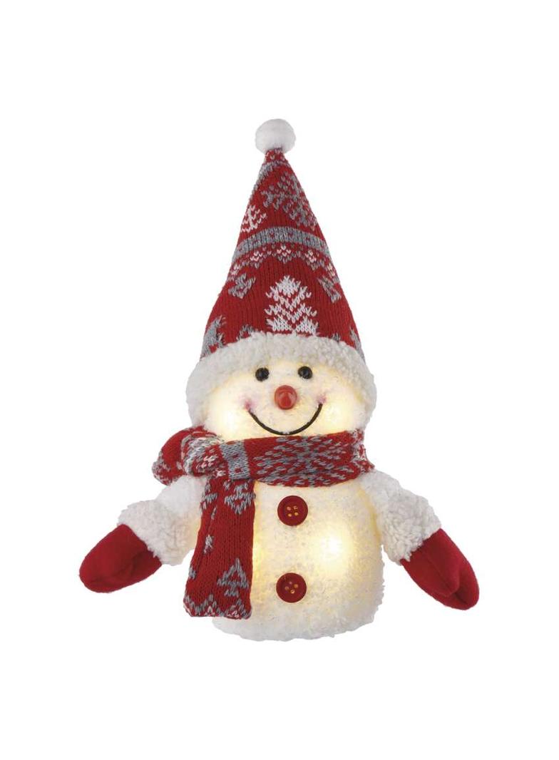 Świecący bałwanek świąteczny LED25 cm 3x AA ciepła biel IP20 DCFW04 EMOS