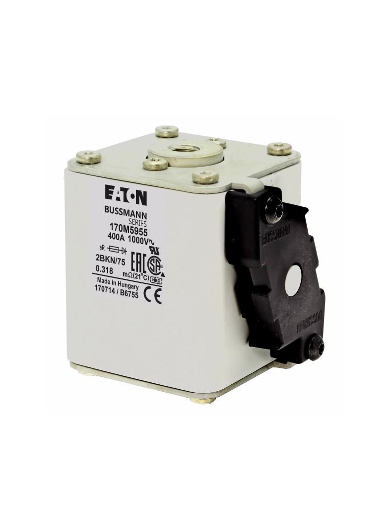 FUSE 400A 1000V 2BKN/75 AR UR Wkładka szybka 400A AC 1000V rozmiar 2 59x77x75 mm aR IEC UL 170M5955