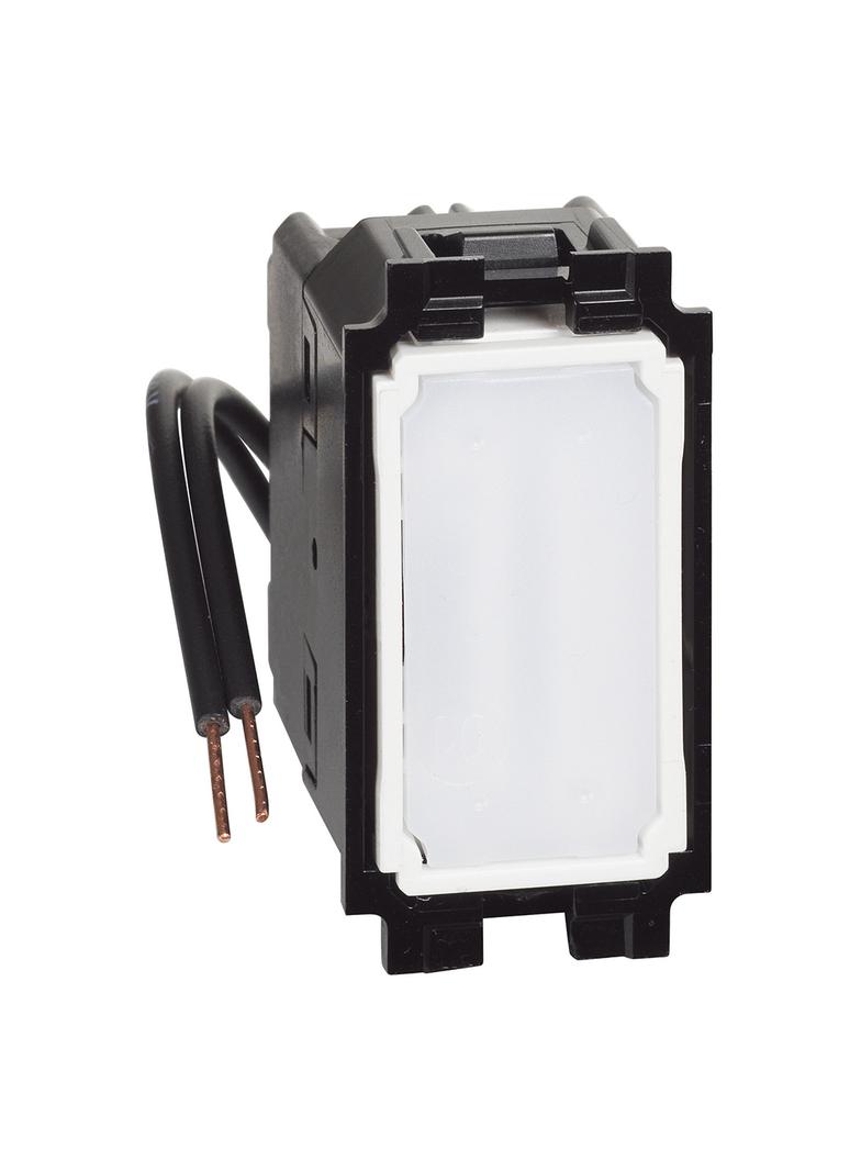 Living Now - Łącznik Krzyżowy Z Białą Led - 1 Moduł Bticino  K4004L LEGRAND