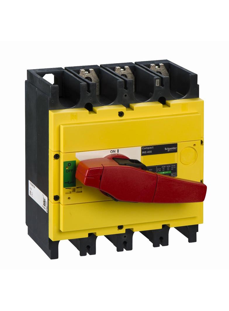 Compact INS INV, rozłącznik INS400 żółto-czerwony 400A 3P