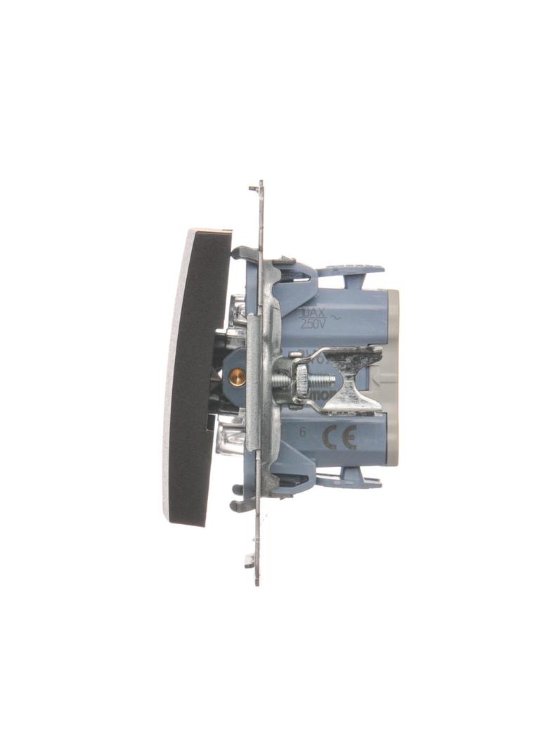 Simon 54 Łącznik schodowy 10A 250V szybkozłączka brąz mat DW6.01/46 KONTAKT