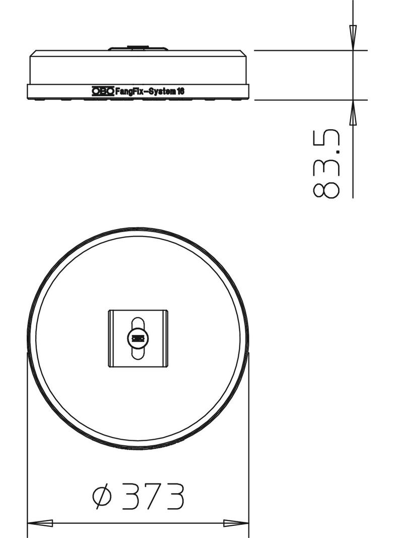 TrayFix-16-L, Podstawa betonowa do koryt