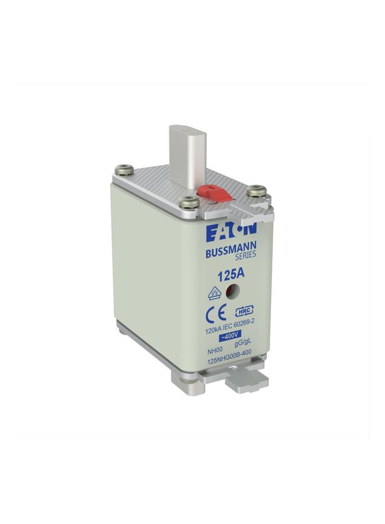 NH FUSE 125A 400V GG/GL SIZE 00 Wkładka NH00 125A 400V GL/GG podwójny wskaźnik 125NHG00B-400 EATON