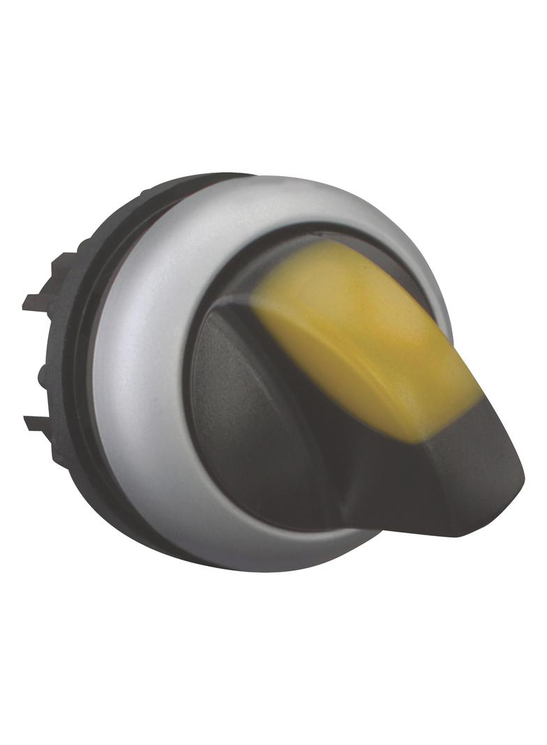 M22-WLKV-Y Przełącznik 2 położeniowy żółty bez samopowrotu i z możliwością podświetlenia 284396 EATO