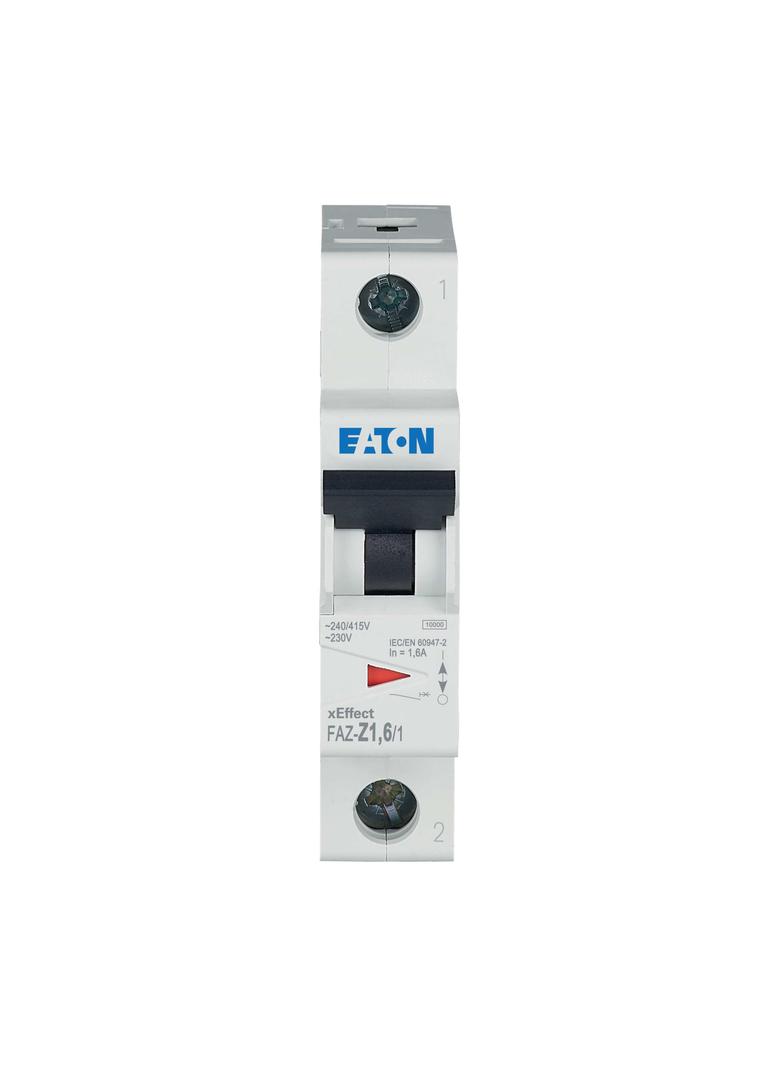 FAZ-Z1,6/1 Wyłącznik nadprądowy 10kA Z1,6A 1P 278619 EATON