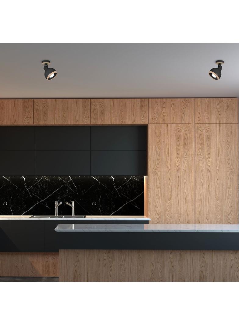 kinkiet Oval Black E27 MLP8657 Milagro