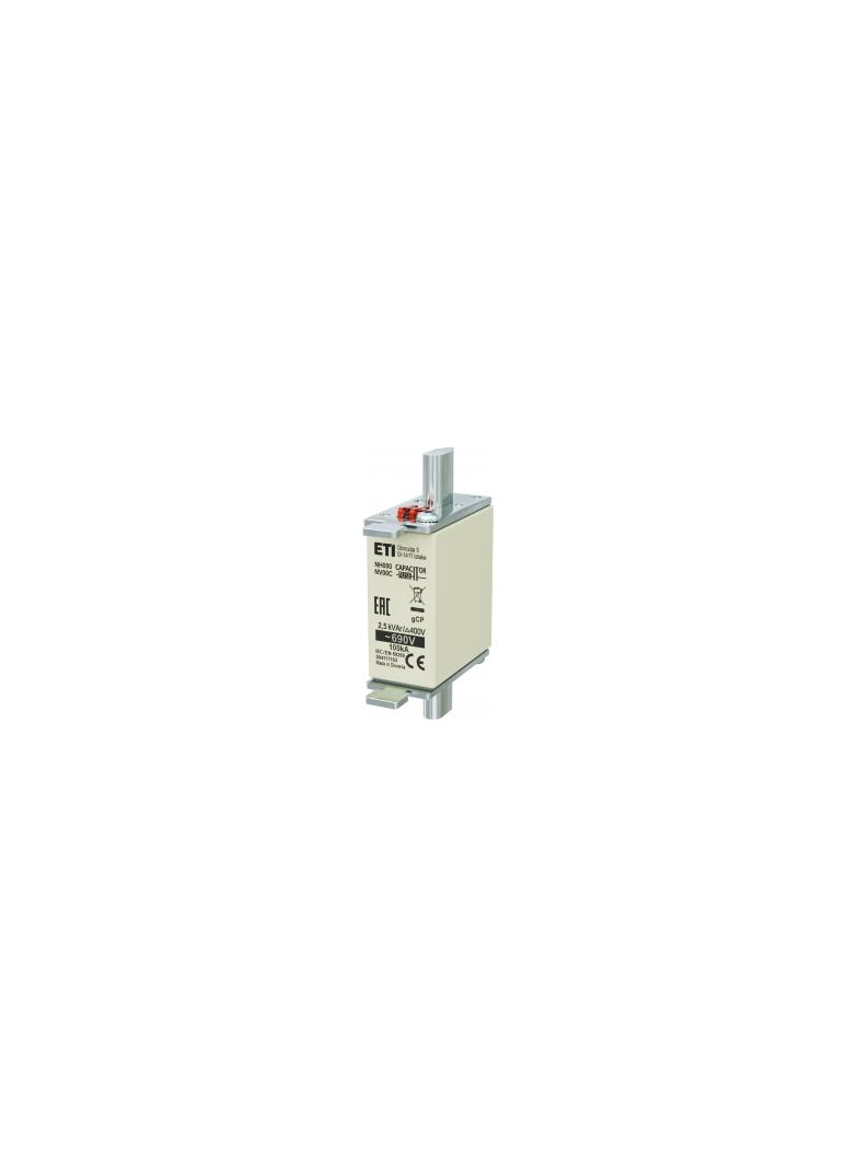 Wkładka topikowa NH kondensatorowa NH000 WT-00C gCP 2,5kVAr/690V 004117103 ETI