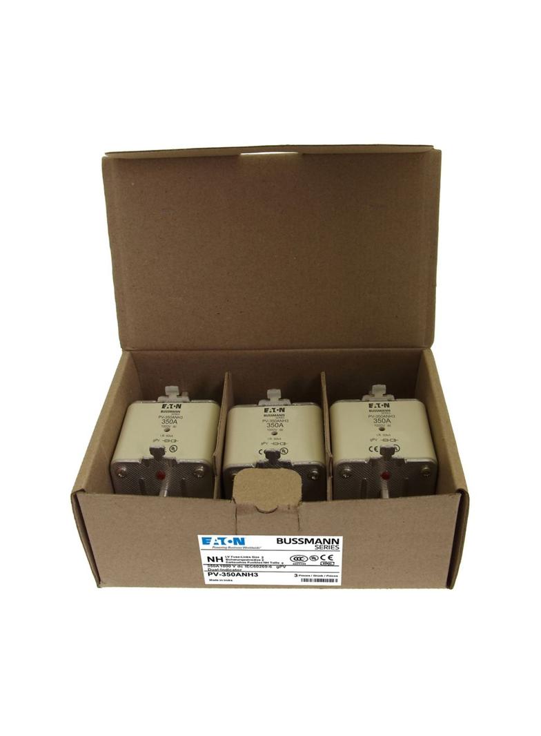 PV-350ANH3 Wkładka PV NH 350A 1000V DC PV rozmiar 3 podwójny wskaźnik PV-350ANH3 EATON