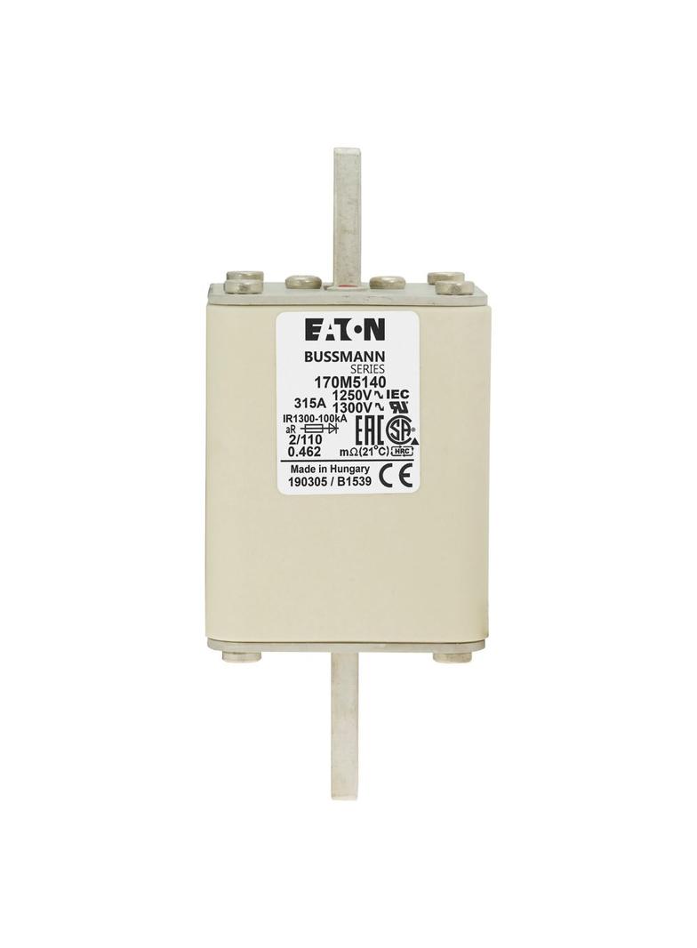 315A 1250V 2/110 aR INDICATOR FUSE Wkładka szybka 315A AC 1250V rozmiar 2 61x75x138 mm aR D 170M5140
