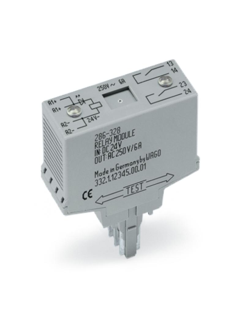 Moduł przekaźnikowy 20mm 24V DC 2z 286‑328 WAGO