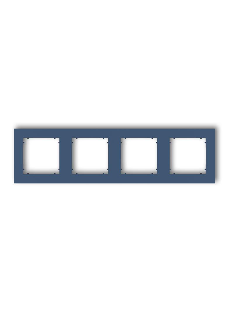 MINI Ramka uniwersalna poczwórna kwadratowa z tworzywa navy blue