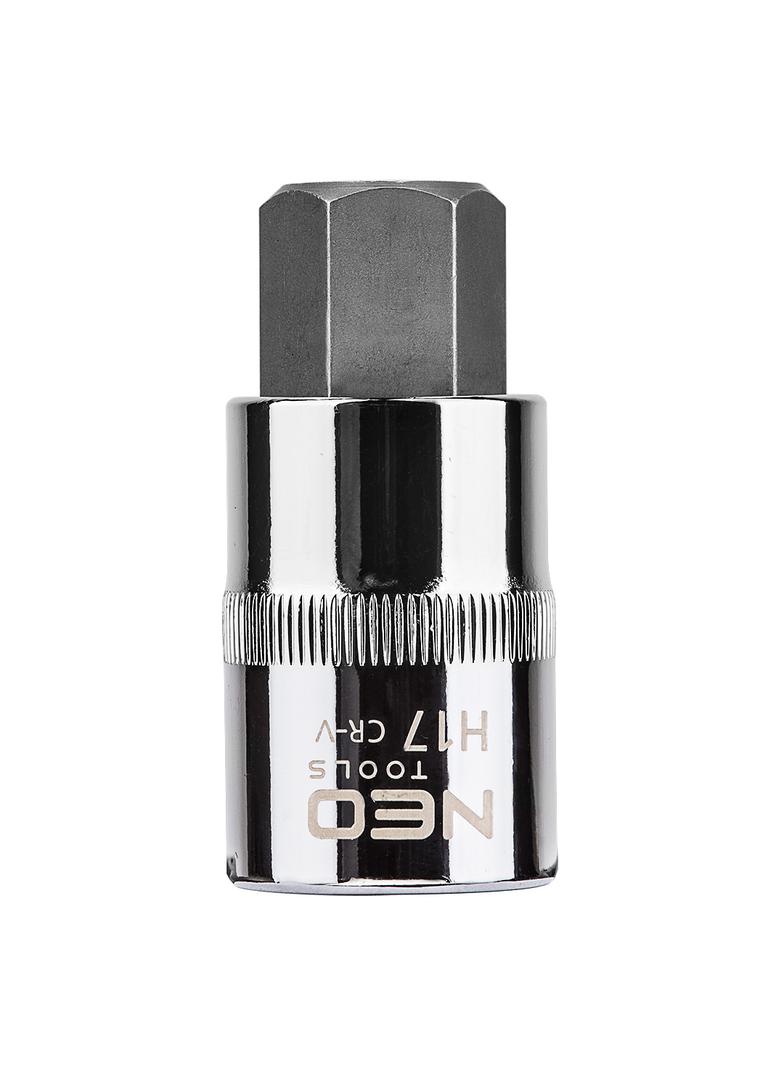 Końcówka sześciokątna na nasadce 1/2", H17 x 55 mm