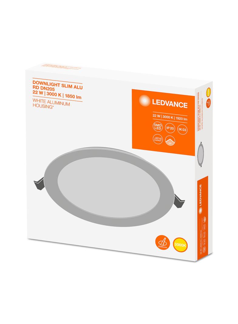 Oprawa DOWNLIGHT SLIM ALU DN205 22W 3000K WT
