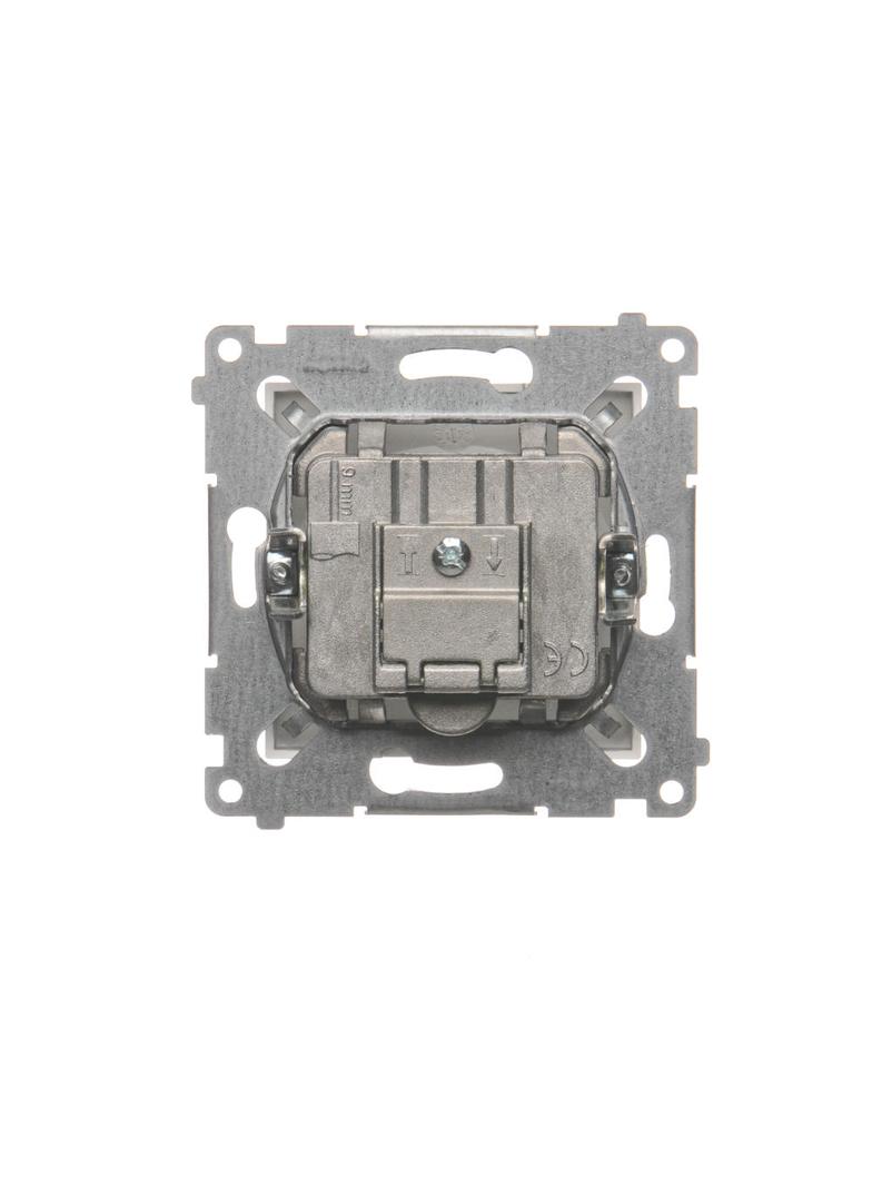 Simon 54 Gniazdo antenowe R-TV przelotowe tłumienie TV i R 10 dB srebrny mat