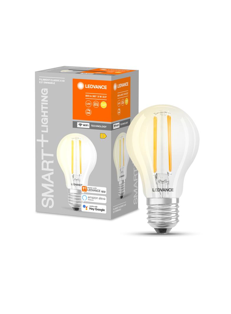 Lampa LED SMART+ Filament Classic Dimmable 60 5,5W E27