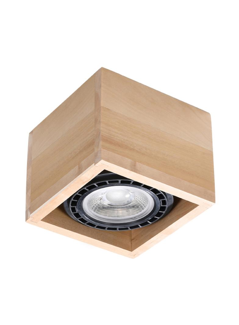 Sollux Plafon QUATRO 1 naturalne drewno SL.0915