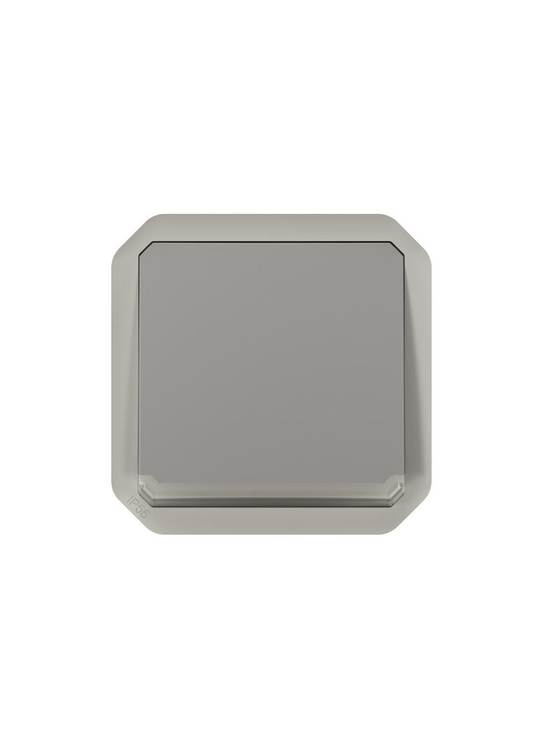 NOWE PLEXO - PRZY. PRZEŁĄCZNY NO/NC Z PODŚWIETL. MECHANIZM 10A- 250V~ SZARY