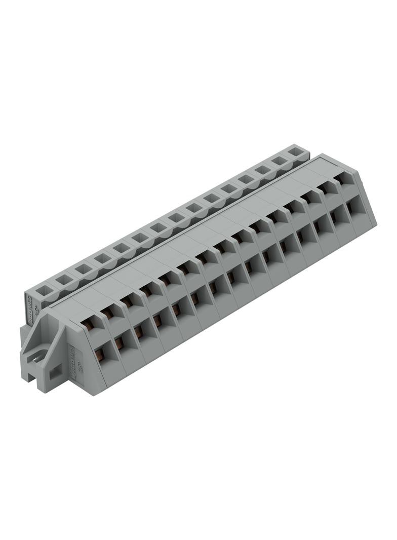 MCS-MIDI Classic gniazdo kątowe 15-bieg. szare raster 5 mm /25szt./ WAGO