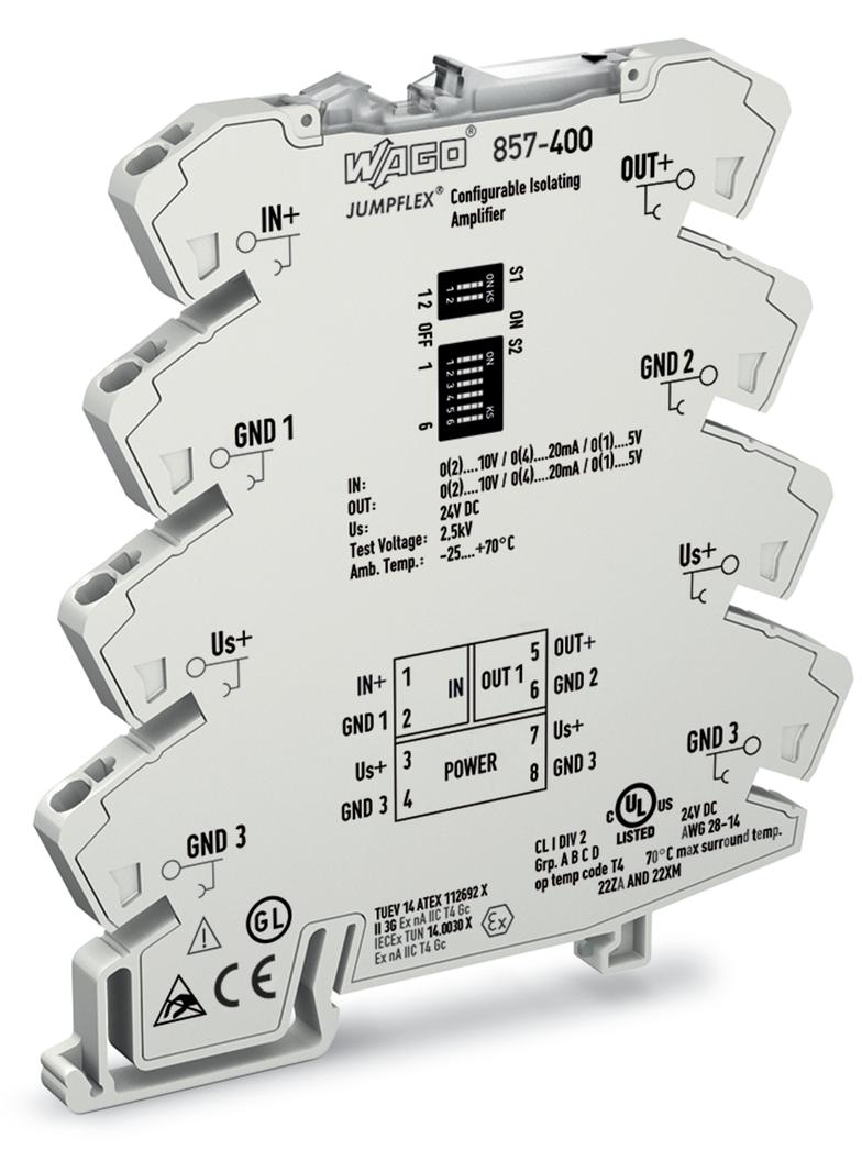 JUMPFLEX przetwornik separacyjny ze wzmocnieniem