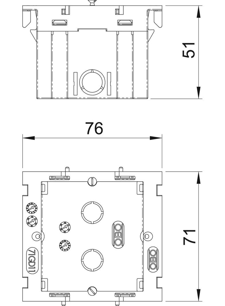 71GD11, Puszka instalacyjna