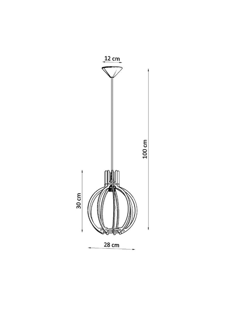 Sollux Lampa wisząca ARANCIA naturalne drewno SL.0391