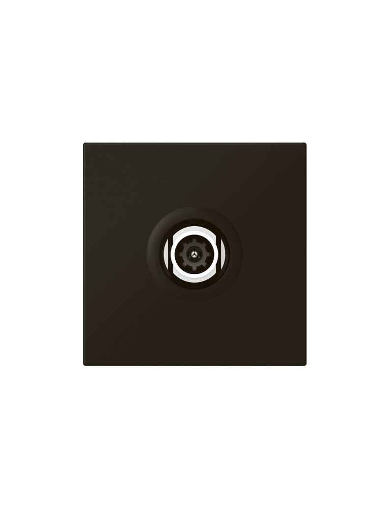 Mosaic - Gniazdo Tv O 9,52 Mm Męskie 2400 Mhz - 2 Modułowe - Antracyt 079182L LEGRAND