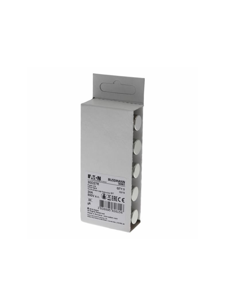 FUSE-D2 30A F GR 500VAC E27 Wkładka DII 30A F GR 500VAC E27 30D27R EATON
