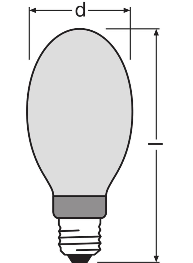 Lampa wyładowcza HQI E 400W powlekana