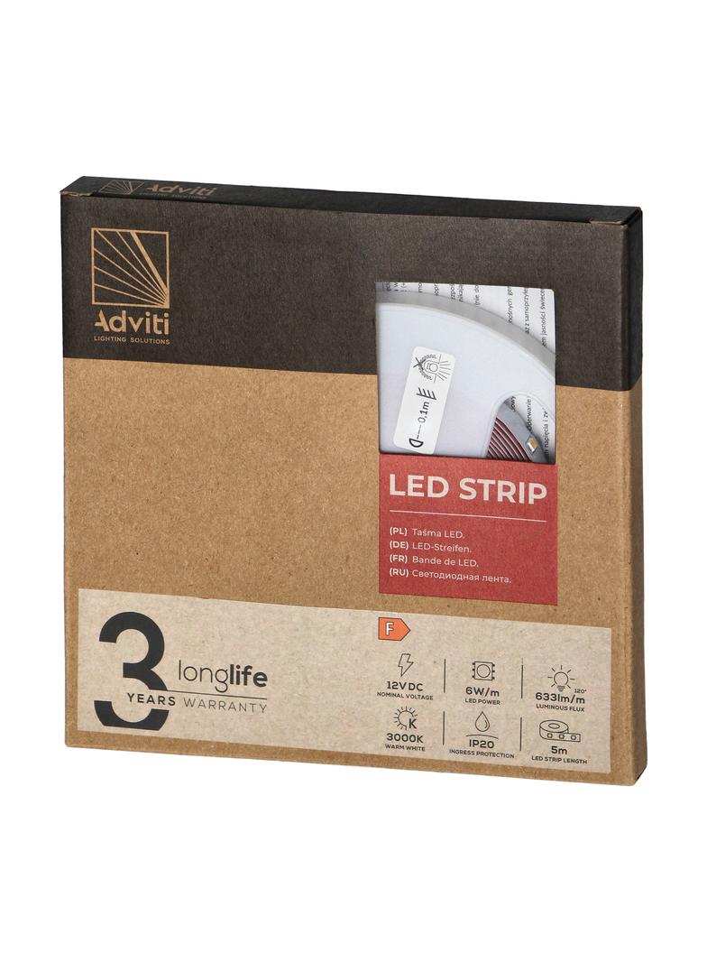 Taśma LED 12V Samsung chipset 2835 60L/m 6W/m IP20 3000K 5m