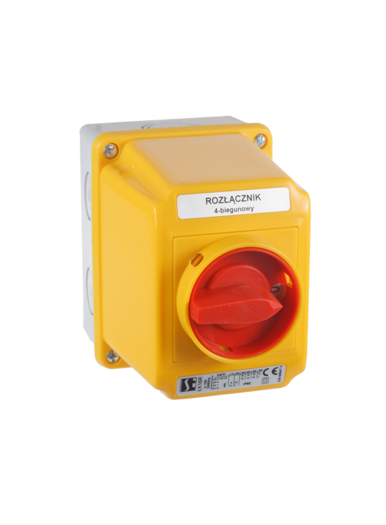 Łącznik Krzywkowy 15A, Rozłącznik 0-1 (1 - biegunowy),  w obudowie OB3,