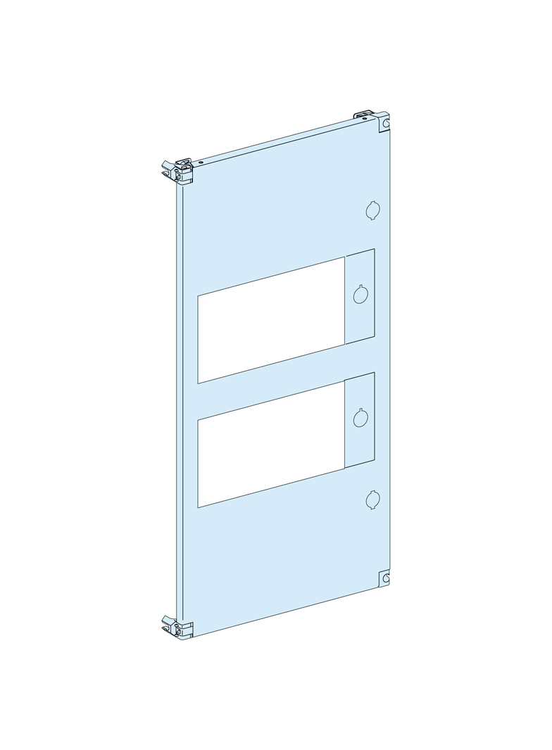 Rozdzielnice PrismaSet, płyta czołowa na zawiasach do interfejsu człowiek–rozdzielnica 13 modułów 40