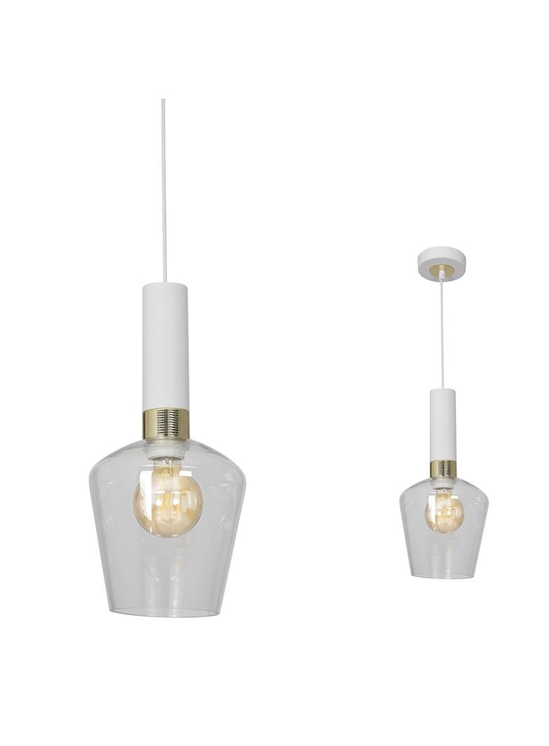 MILAGRO Lampa wisząca ROMA WHITE 1xE27