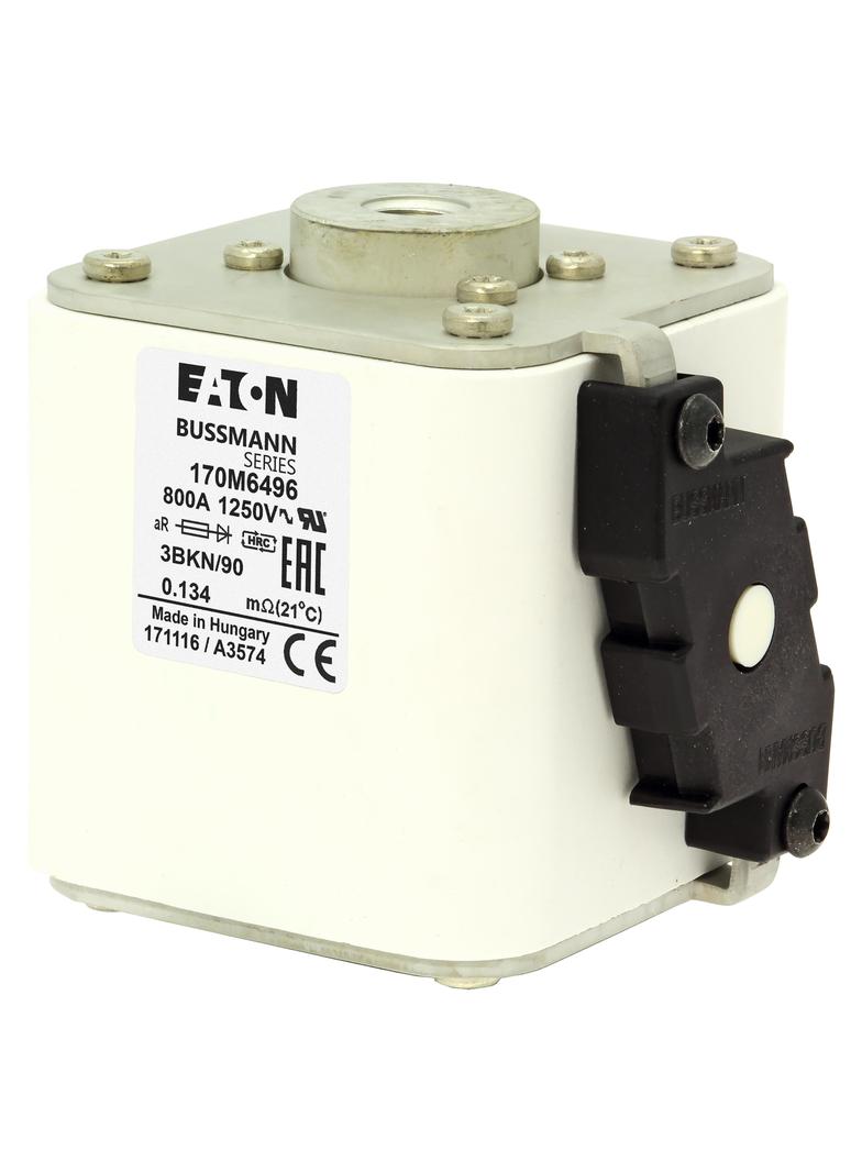 FUSE 800A 1250V 3BKN/90 AR Wkładka szybka 800A AC 1250V rozmiar 3 76x92x91 mm aR IEC UL w 170M6496 E