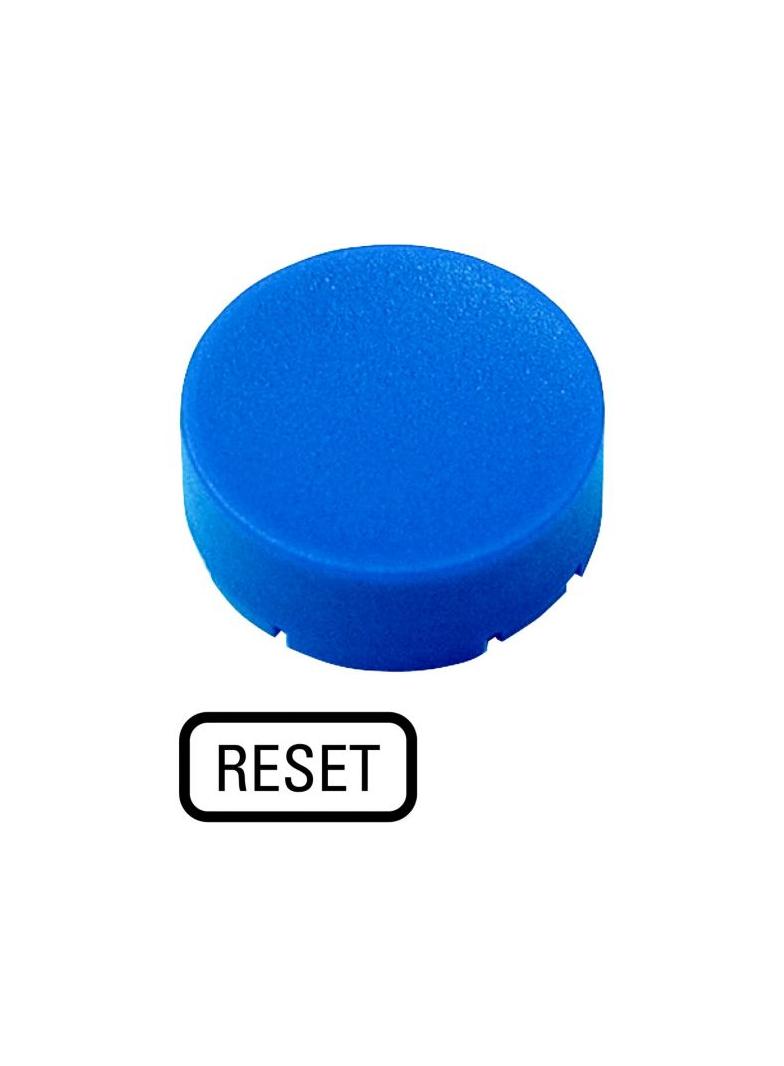M22-XDH-B-GB14 Soczewka do przycisku wystającego 22mm płaska niebieska z opisem /RESET/ 218249 EATON