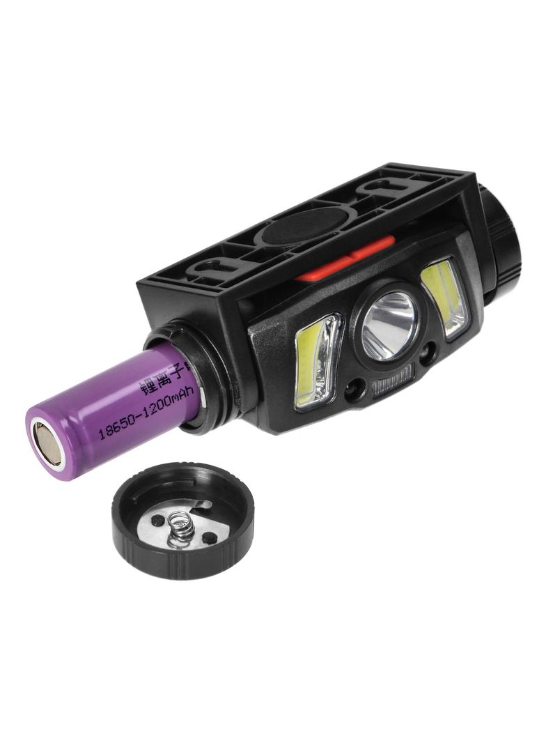 Latarka czołowa/światło rowerowe LED COB + XPG z akumulatorem Li-ion 1200 mAh, czujnik ruchu