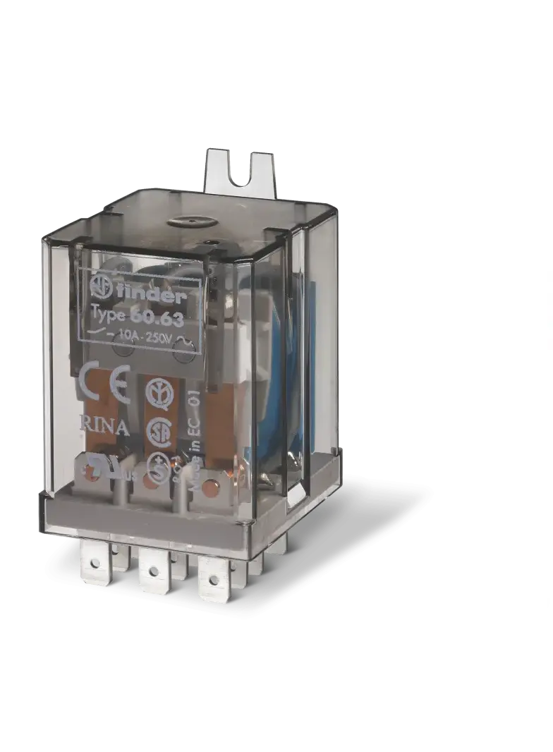 Przekaźnik przemysłowy 3 P; 10A; 24V DC; montaż panelowy, Faston 187