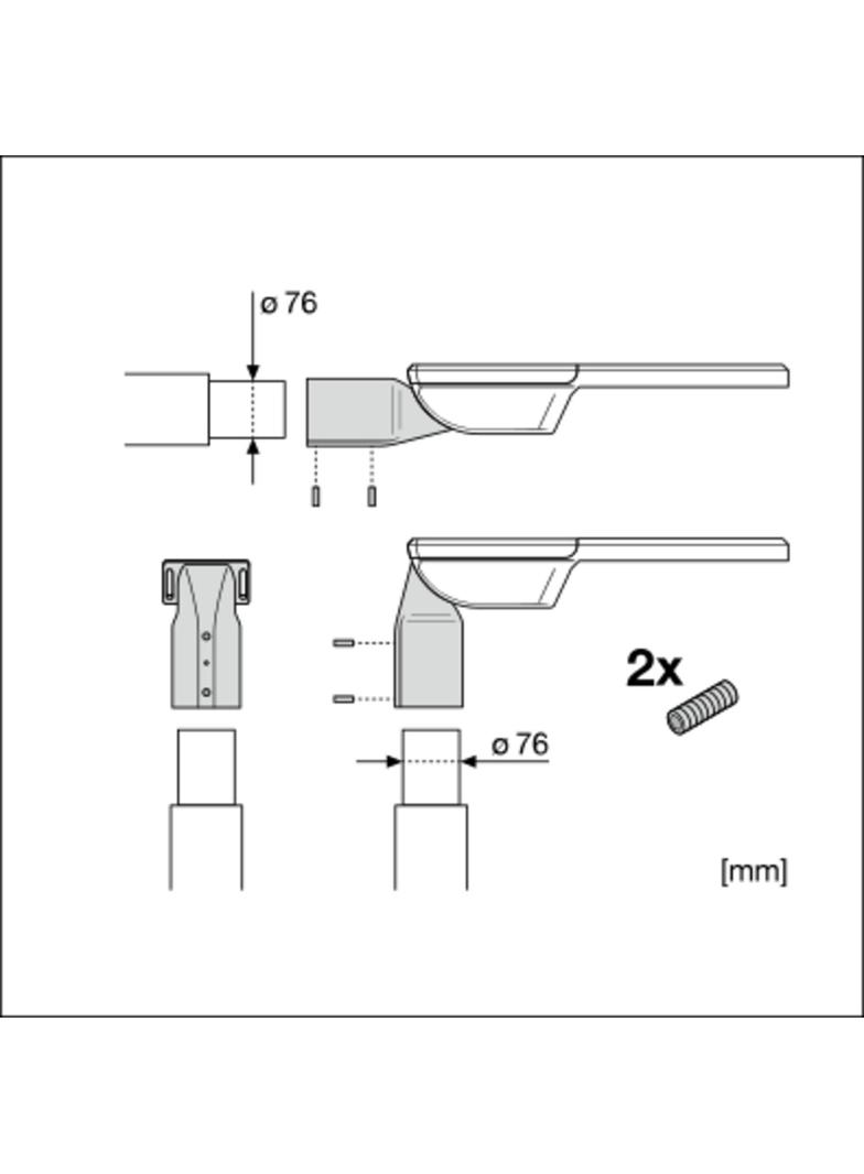Adapter do STREETLIGHT FLEX SPIGOT 76mm ALW