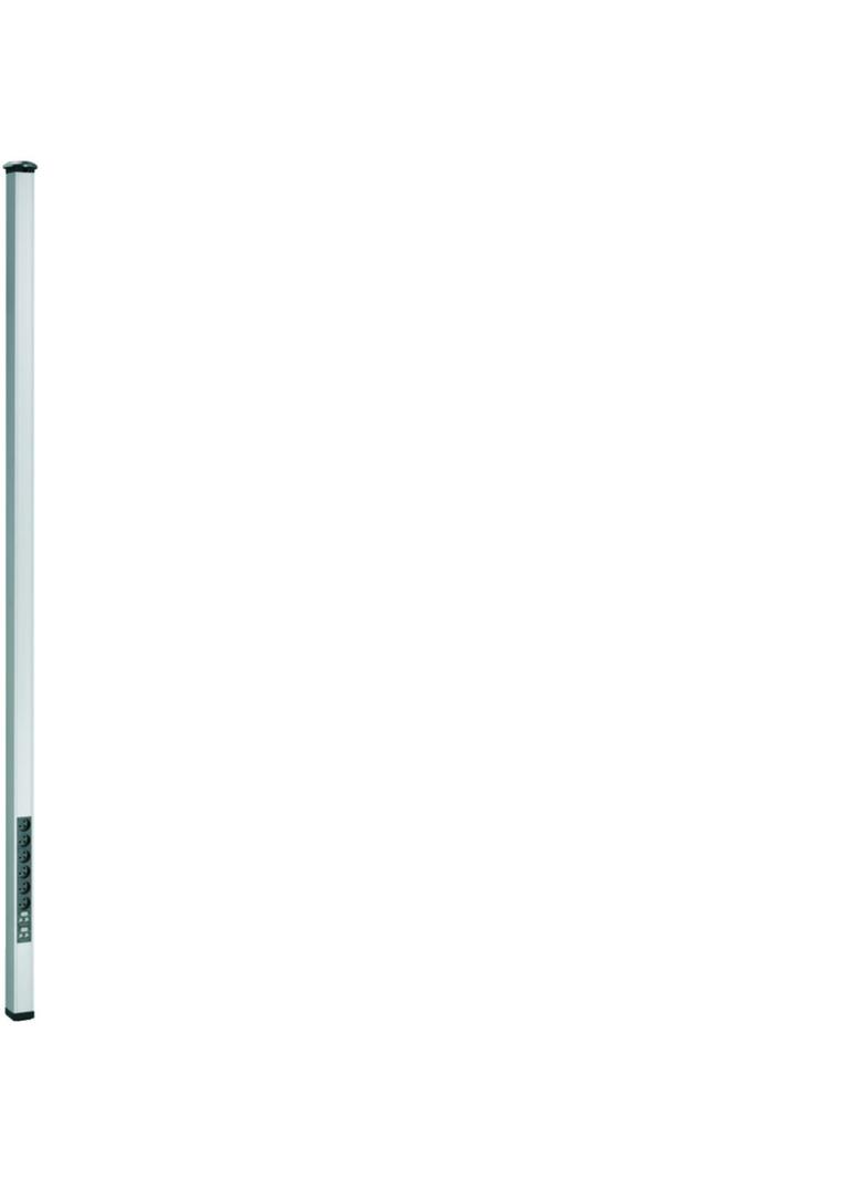 tehalit.DA200 Kolumna jednostronna DA200-45 z mechanizm rozporowym H=2,7-3,0m aluminium DAS452700ELN HAGER
