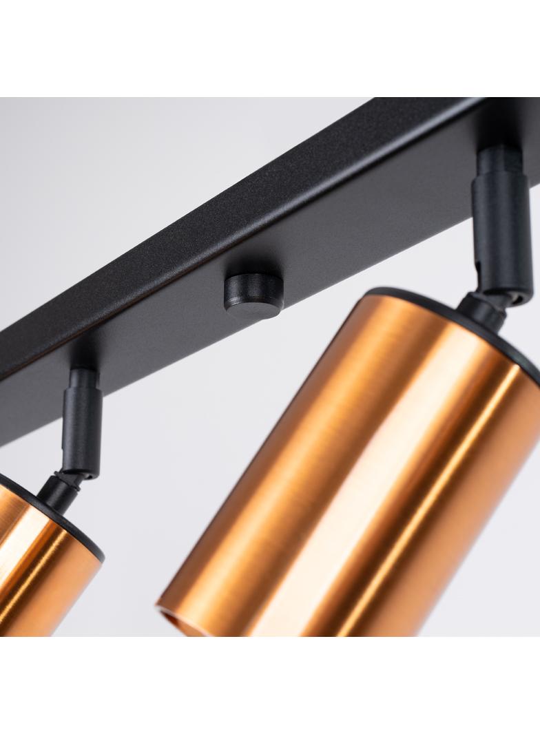 Plafon WINX 6L czarny/miedź