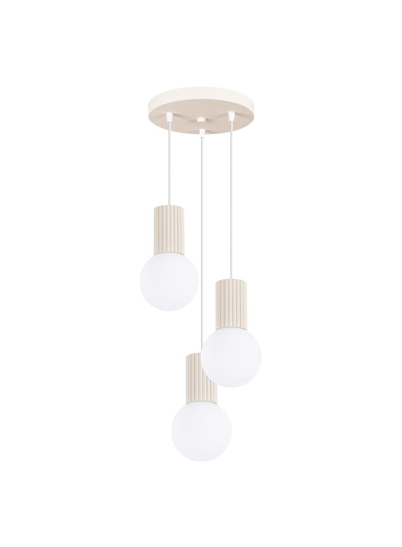 Lampa wisząca HALO 3P beżowa