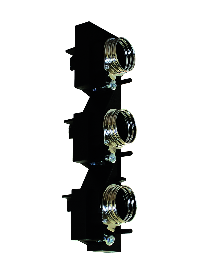 RS-60/333-5 - Listwa DIII/szerokość 54 mm/dla grubości szyn 5 i 10 mm, 3-biegunowa (wysokość 195 mm)